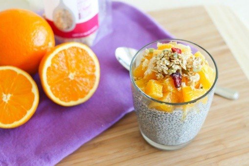 Orange Vanilla Chia Pudding