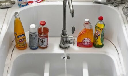 Clean a Kitchen Drain with Baking Soda and Vinegar
