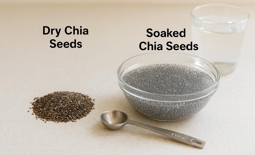 Soaking Chia Seeds