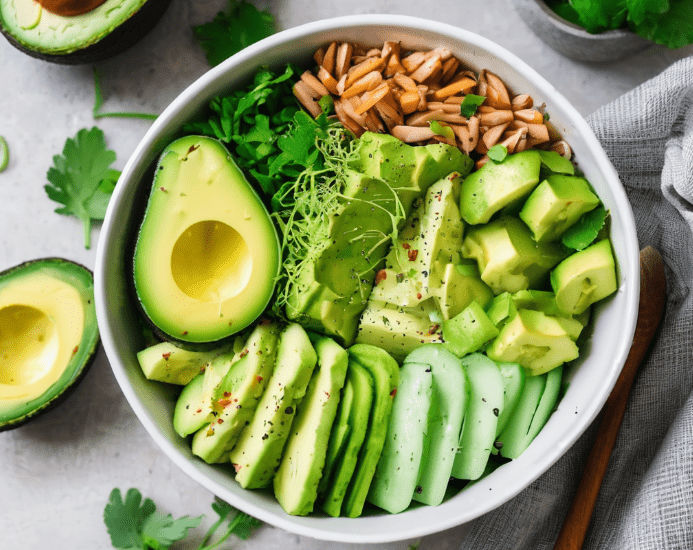 Avocado Cucumber Savory Detox Bowl