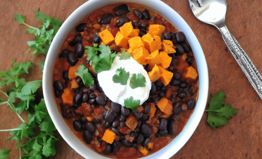 Black Bean and Sweet Potato Chili 