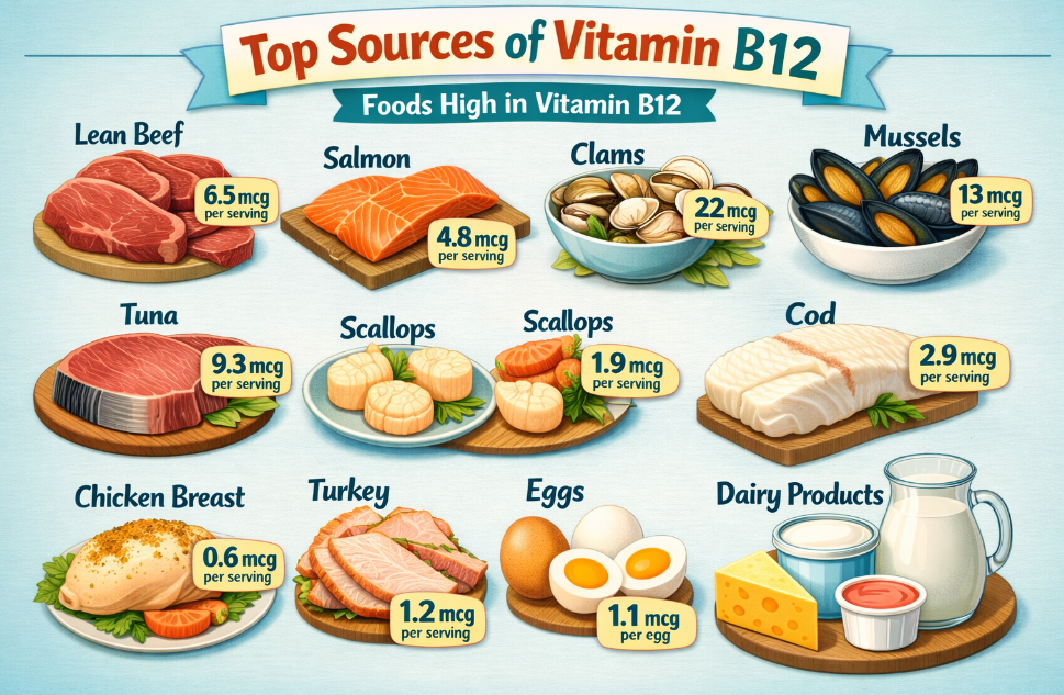 Foods High In Vitamin B12