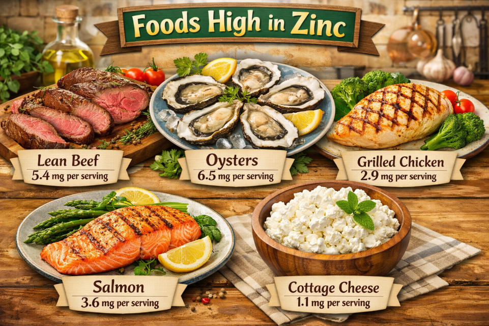 Foods High in Zinc
