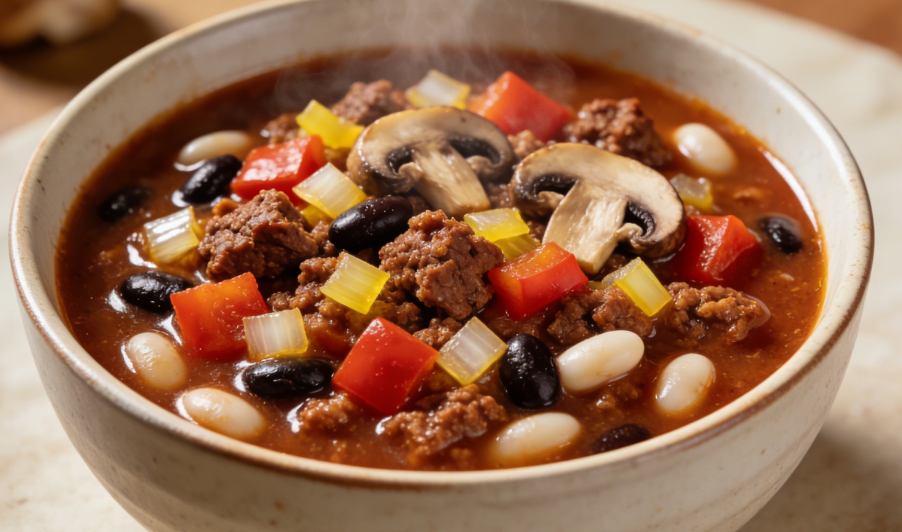 Friendly Chili with Ground Beef