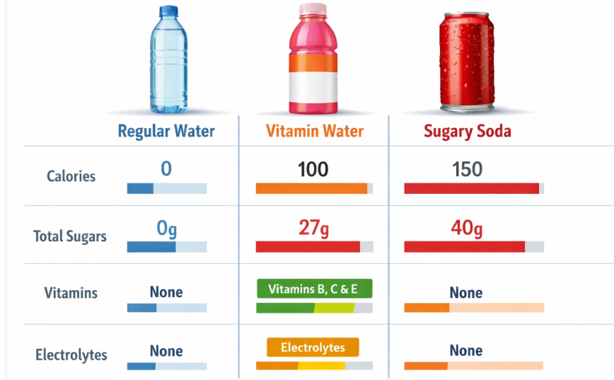 Drinking Vitamin Water