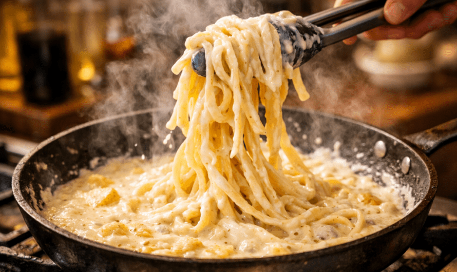 How to Make Creamy Garlic Pasta Recipe in 15 Minutes