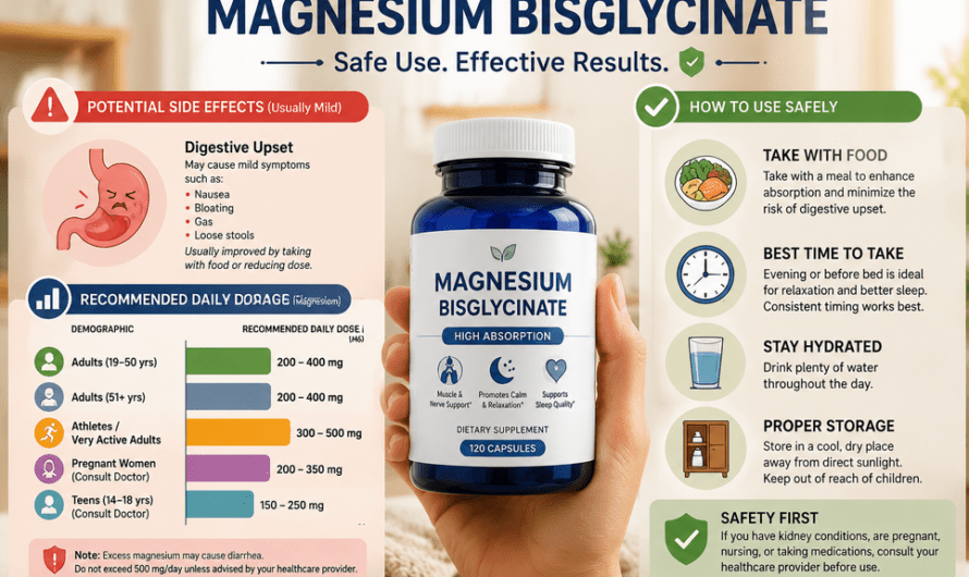 Magnesium Bisglycinate:16 Benefits, Side Effects & How to Use It
