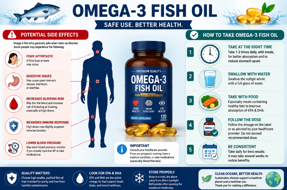 Take Omega-3 Fish Oil Supplements