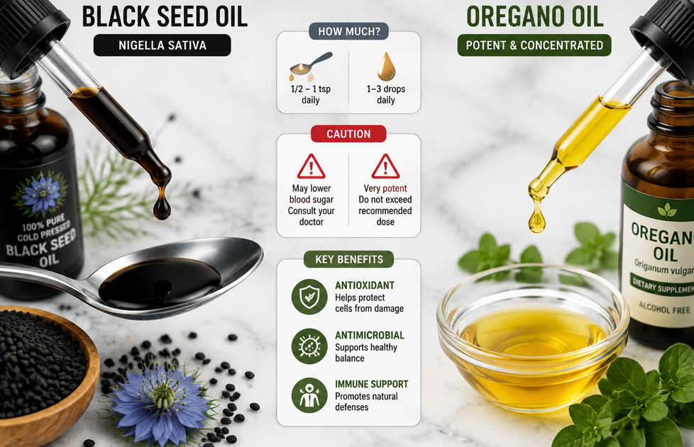 Use Oregano and Black Seed Oil