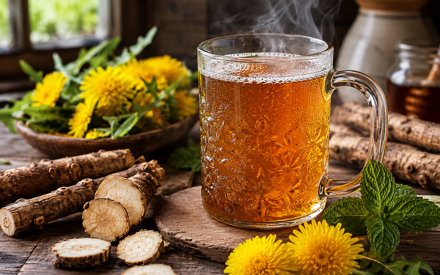 Dandelion and Burdock Drink