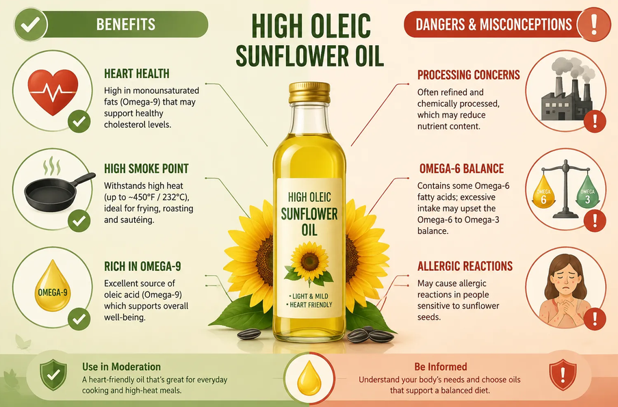 Benefits of High Oleic Sunflower Oil