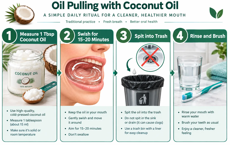 Do Oil Pulling with Coconut Oil