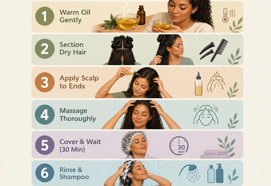 Use a Hot Oil Treatment for Hair