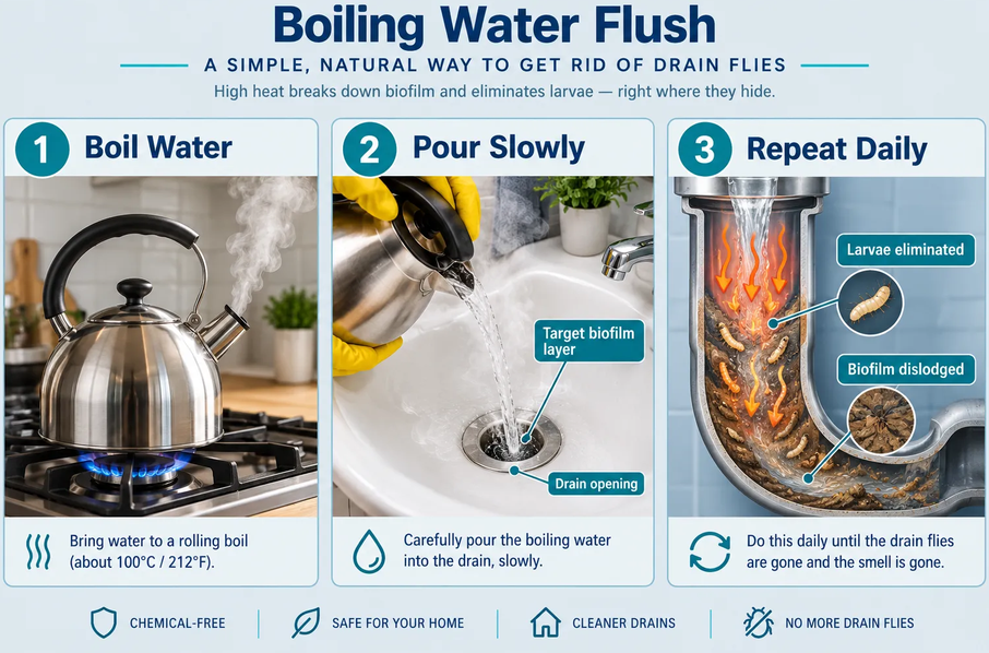 Get Rid of Drain Flies